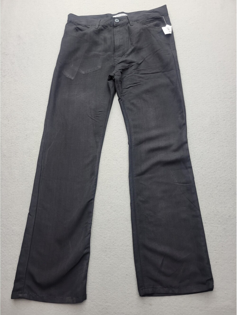 PacSun Men's Pants Size 30 Black Chino Solid Rayon Blend Bootcut China